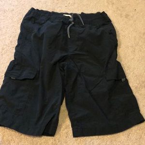 Black cargo shorts